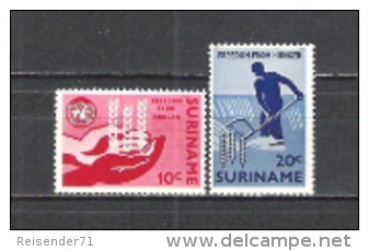 Suriname 1963 Organisationen Vereinte Nationen Welternährungsorganisation Ernährung Hunger UNO ONU FAO, Mi. 431-2 ** - Suriname