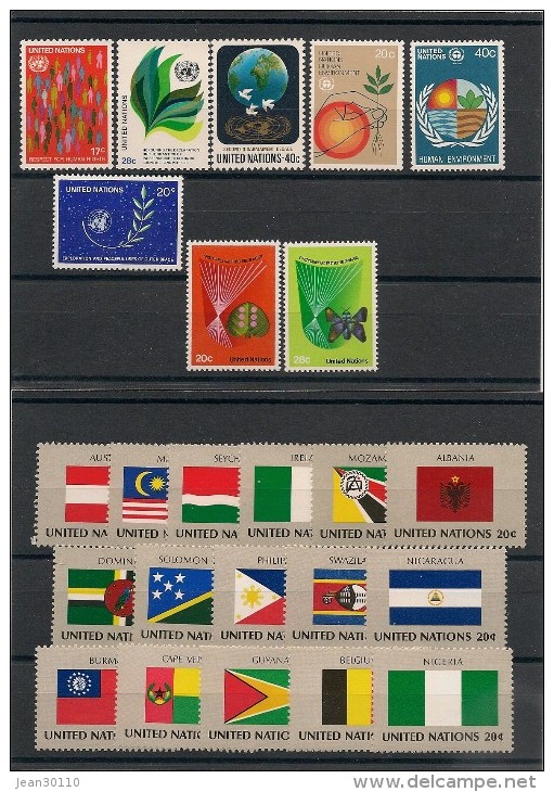 NATIONS UNIES NEW YORK Année Complète 1982 N° Y/T: 359/382** Côte: 25,55 € - Nuovi