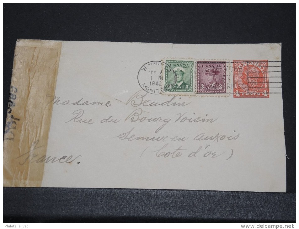 CANADA - Détaillons Archive De Lettres Vers La France 1915 / 1945 - A Voir - Lot N° 10518 - Sammlungen