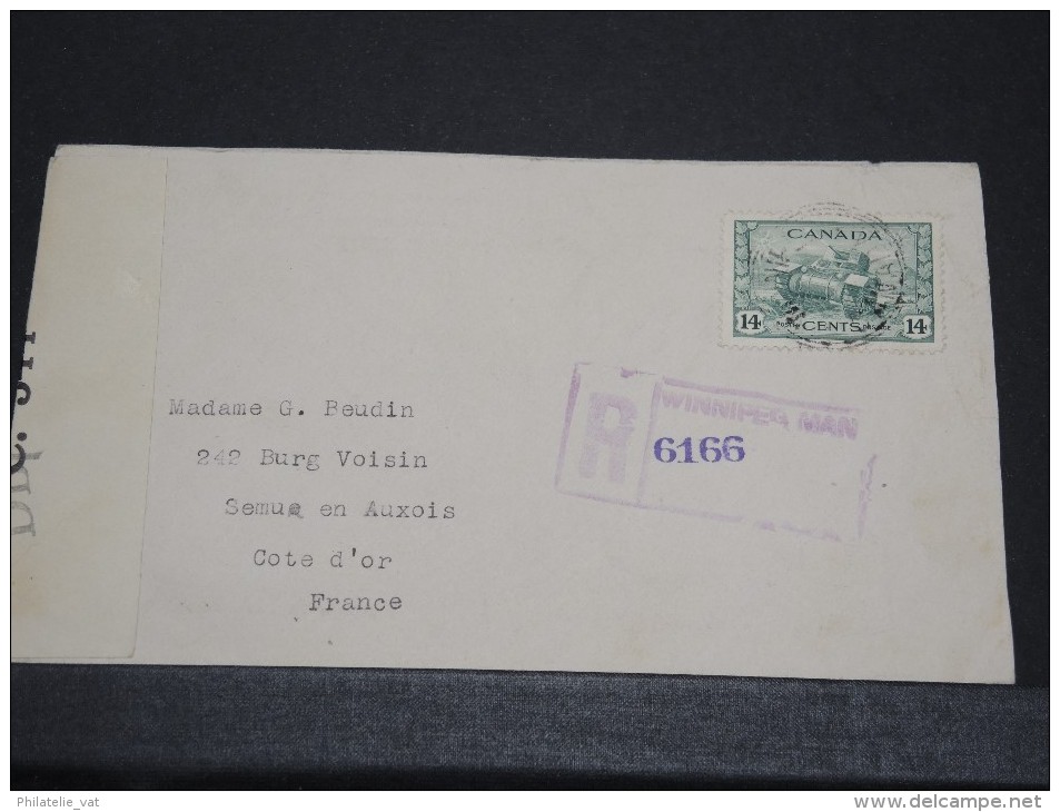 CANADA - Détaillons Archive De Lettres Vers La France 1915 / 1945 - A Voir - Lot N° 10519 - Verzamelingen