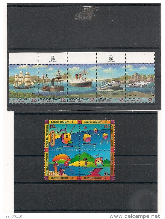 NATIONS UNIES NEW YORK  Année  1997 N° Y/T: 724/27-728/32** - Unused Stamps