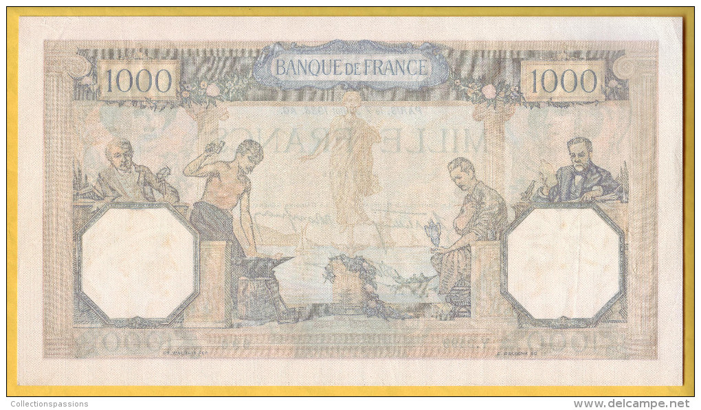 BILLET FRANCAIS - 1000 Francs Cérès Et Mercure 7.7.1938 SUP+ - 1 000 F 1927-1940 ''Cérès Et Mercure''