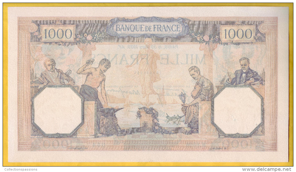 BILLET FRANCAIS - 1000 Francs Cérès Et Mercure 30.3.1939 SUP - 1 000 F 1927-1940 ''Cérès Et Mercure''