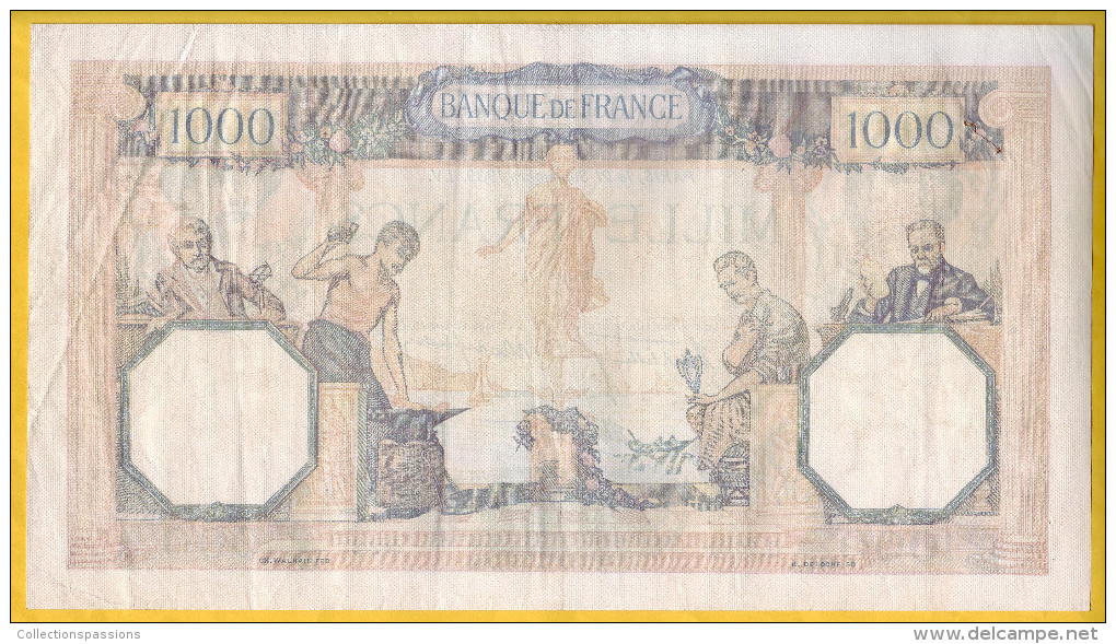 BILLET FRANCAIS - 1000 Francs Cérès Et Mercure 21.9.1939 TTB - 1 000 F 1927-1940 ''Cérès Et Mercure''