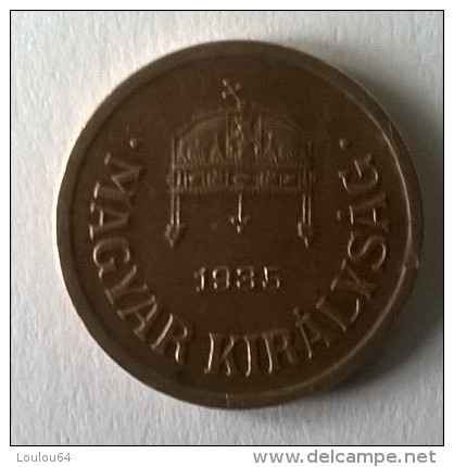 Monnaie - Hongrie - 2 Filler 1935 - - Hongrie