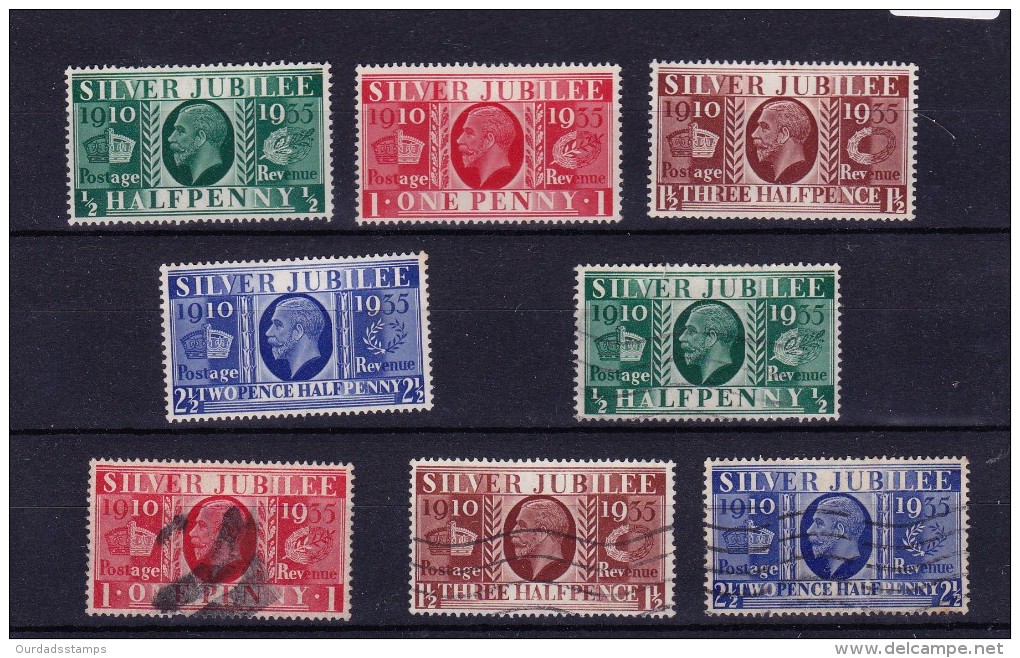 GB KGV, 1935 Silver Jubilee, Full Set  LMM And FU (4138) - Unclassified