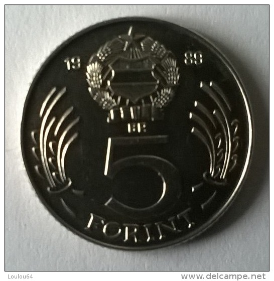 Monnaie - Hongrie - 5 Forint 1989 - Superbe +++ - - Hongrie