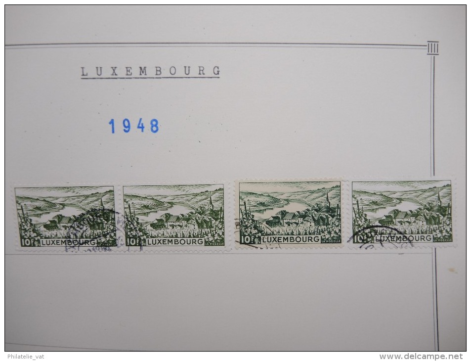 LUXEMBOURG - Petite collection montée sur feuille d´album - A voir - Lot n° 10533