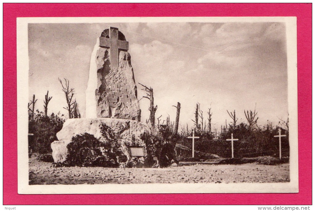 55 Bois Des CAURES, Monument élevé à La Mémoire Du Colonel Driant Et à Ses Chasseurs, G. Calvet, Sculpteur,  (Photo-Verd - Monuments Aux Morts