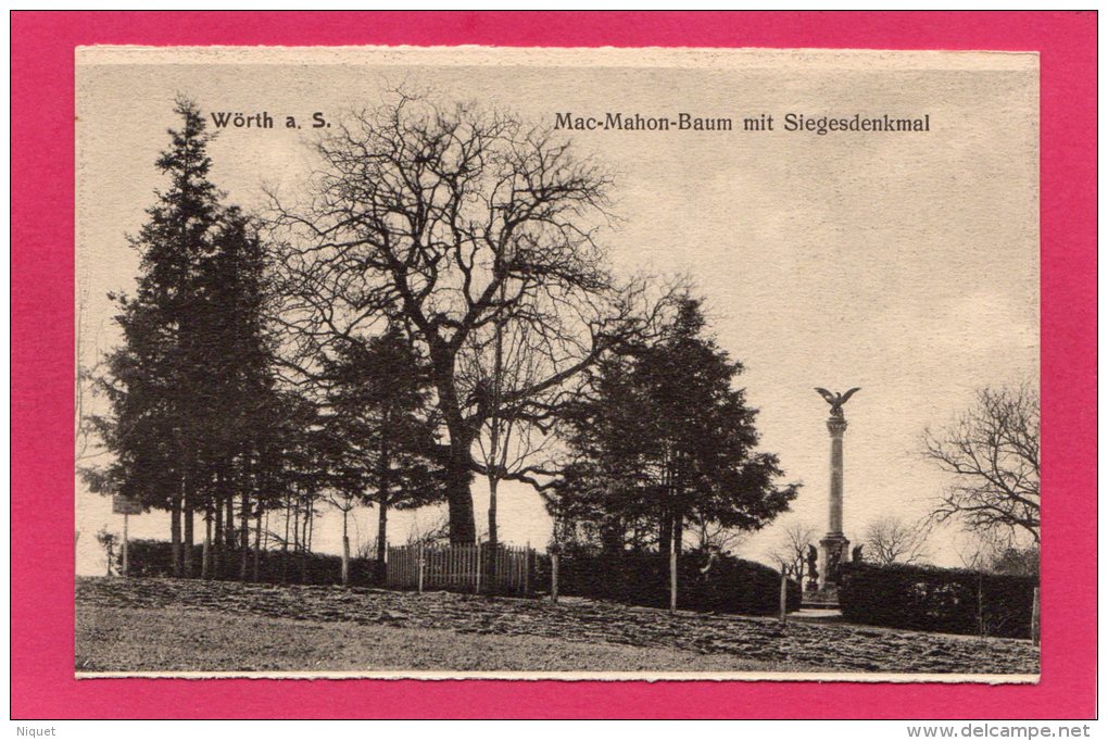 Mac-Mahon Baum L'Arbre De Mac-Mahon, Wörth A. S, (Verlag A. Lévy) - Monuments Aux Morts