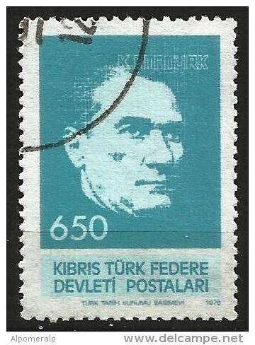 Turkish Cyprus 1978 - Mi. 65 O, Mustafa Kemal ATATÜRK (1881-1938), Founder Of The Republic Of Turkey | Supreme Commander - Oblitérés