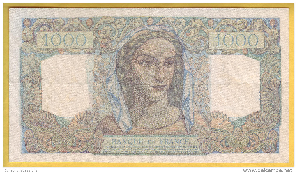 BILLET FRANCAIS - 1000 Francs Minerve Et Hercule 29.6.1950 SUP * Le Dernier - 1 000 F 1945-1950 ''Minerve Et Hercule''