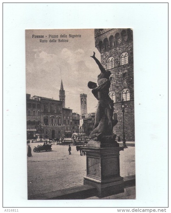 CPA FIRENZE PIAZZA DELLA SIGNORIA RATTO DELLE SABINE - Firenze (Florence)