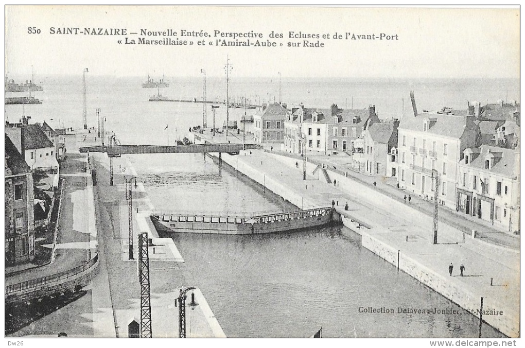 Saint-Nazaire - Nouvelle Entrée - Ecluses La Marseillaise Et L'Amiral-Aube - Col. Delaveau-Joubier, Carte Non Circulée - Saint Nazaire