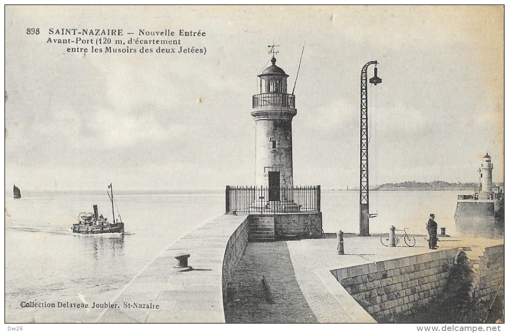 Saint-Nazaire - Nouvelle Entrée - Avant-Port - Phare - Collection Delaveau-Joubier, Carte Non Circulée - Vuurtorens