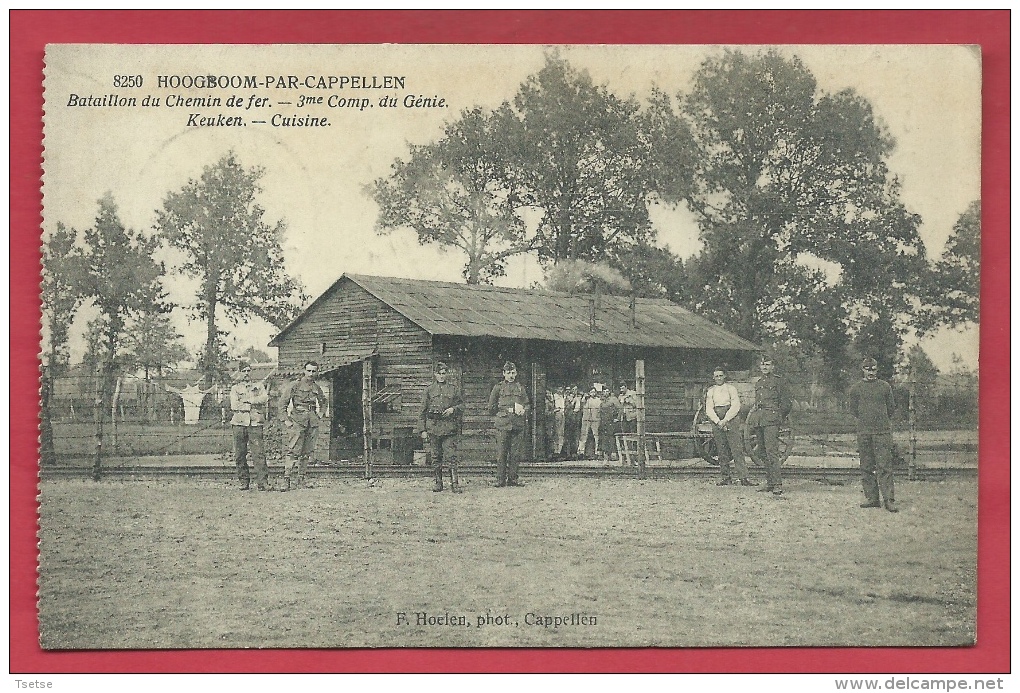 Hoogboom/Kapellen - Bataillon Du Chemin De Fer - 3me Compagnie Du Génie - Keuken  - 1921 ( Verso Zien ) - Kapellen