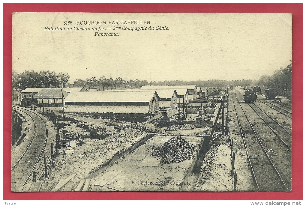 Hoogboom/Kapellen - Bataillon Du Chemin De Fer - 3me Compagnie Du Génie - Panorama Poco  - 1920 ( Verso Zien ) - Kapellen