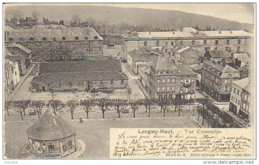 1904  Longwy - Haut  " Vue D'ensemble " -  Vers Namur - Longwy