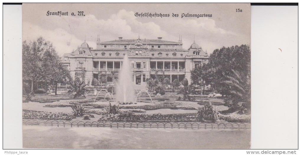 1909  Hesse Frankfurt Palmengarten Gesellschaftshaus   2 Scan - Frankfurt A. Main