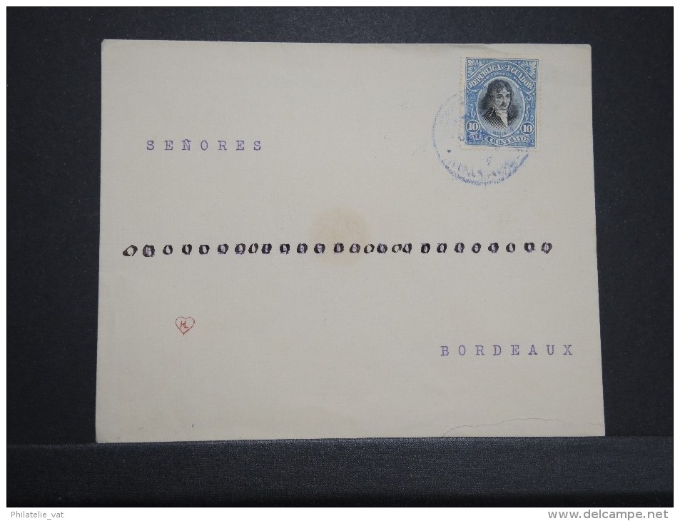 EQUATEUR - Enveloppe Pour Bordeaux  En 1903 - A Voir - Lot P14813 - Equateur