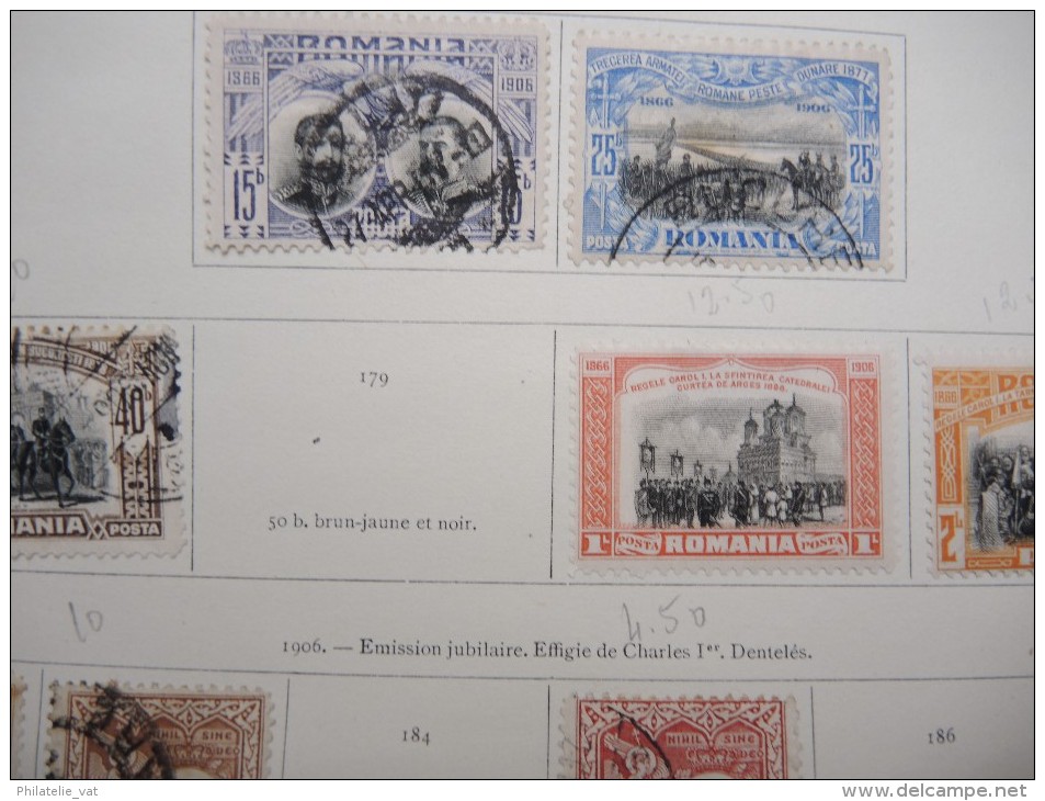 ROUMANIE - Petite collection montée sur feuille d´album - A voir - Lot n° 10549