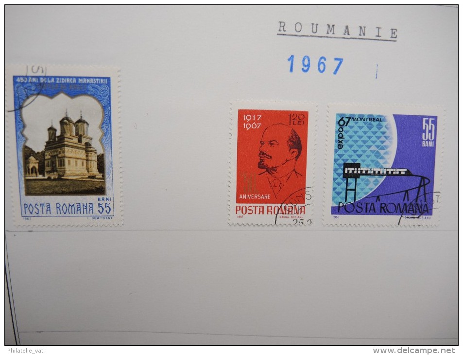 ROUMANIE - Petite collection montée sur feuille d´album - A voir - Lot n° 10549