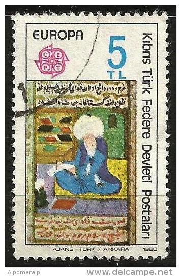 Turkish Cyprus 1980 - Mi. 83 O, Ebu-Su'ud Efendi, Philosopher | Europa (C.E.P.T.) 1980 - Famous People - Used Stamps