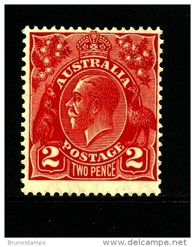 AUSTRALIA - 1930  KGV HEAD 2d RED  SMALL MULTIPLE WMK PERF 13 1/2x12 1/2  MINT  SG 99 - Neufs