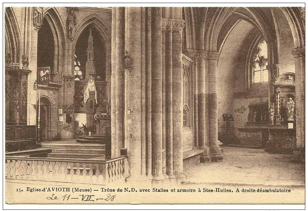 Avioth 15  Eglise D´avioth Meuse Trone De Nd - Avioth