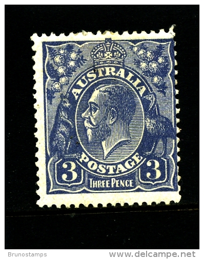 AUSTRALIA - 1928  KGV HEAD 3d BLUE DIE I  SMALL MULTIPLE WMK PERF 13 1/2x12 1/2  MINT  SG 100 - Ungebraucht