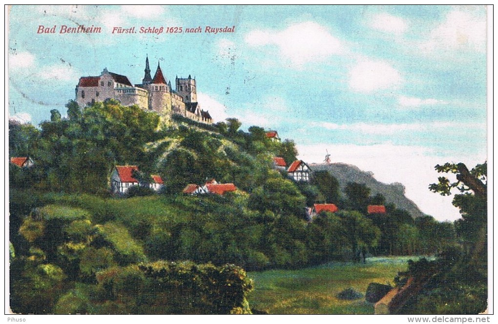 D5766     BAD BENTHEIM : Fürstl. Schloss1625 Nach Ruysdal - Bad Bentheim