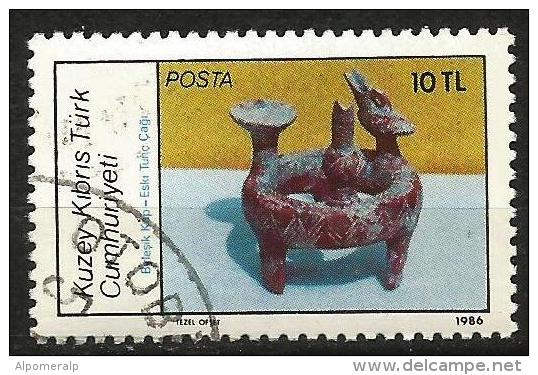 Turkish Cyprus 1986 - Mi. 184 O, Early Bronze Pot | Archeology - Used Stamps