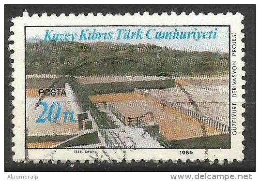 Turkish Cyprus 1986 - Mi. 192 O, Güzelyurt Dam | Diversion Project | Developments | Dams - Oblitérés