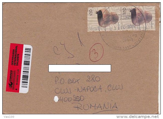 ARCHAEOLOGY, STAMPS ON REGISTERED COVER, 2010, ARGENTINA - Cartas & Documentos