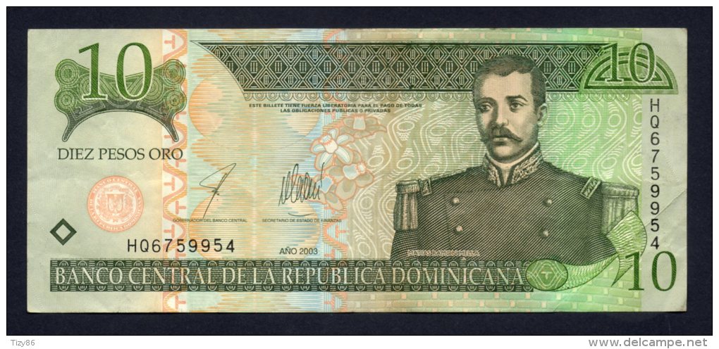 10 DIEZ PESOS ORO - Repubblica Dominicana - 2003 -SPL - Dominicaine