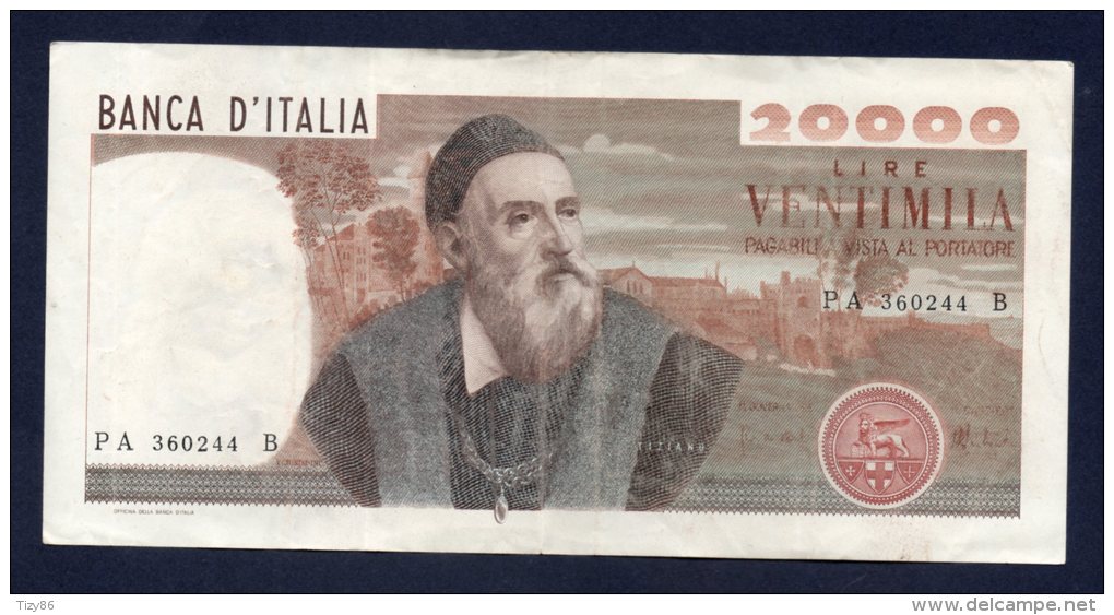 20000 LIRE Tiziano 21/2/1975 - BB - 20000 Lire