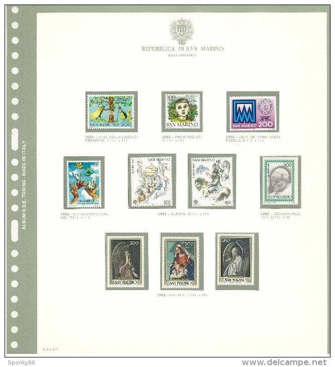 SAN MARINO - COLLEZIONE COMPLETA - MNH** DAL 1981 AL 1997 + SERVIZI E FOGLIETTI COME DA FOTOGRAFIE - Verzamelingen & Reeksen