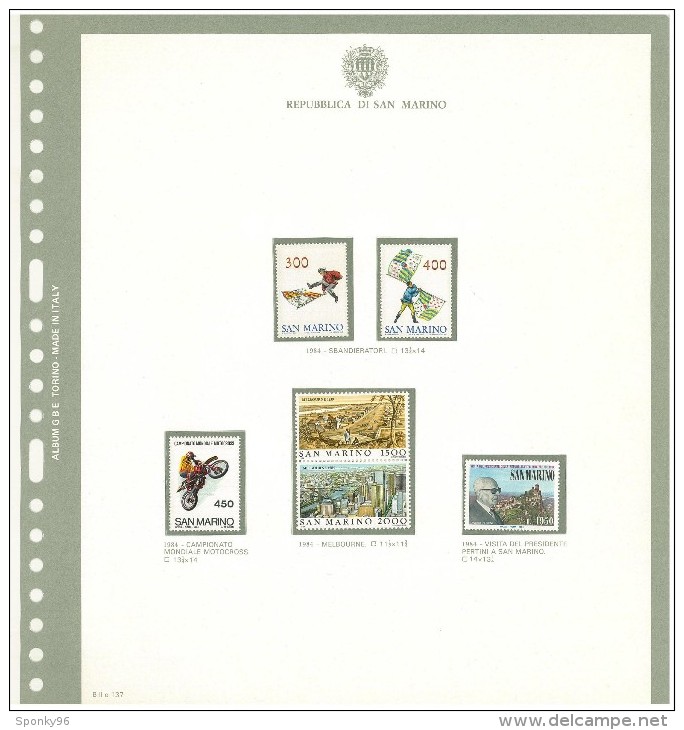 SAN MARINO - COLLEZIONE COMPLETA - MNH** DAL 1981 AL 1997 + SERVIZI E FOGLIETTI COME DA FOTOGRAFIE