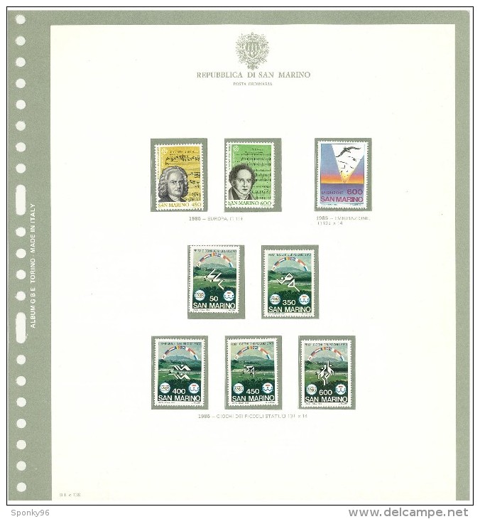 SAN MARINO - COLLEZIONE COMPLETA - MNH** DAL 1981 AL 1997 + SERVIZI E FOGLIETTI COME DA FOTOGRAFIE