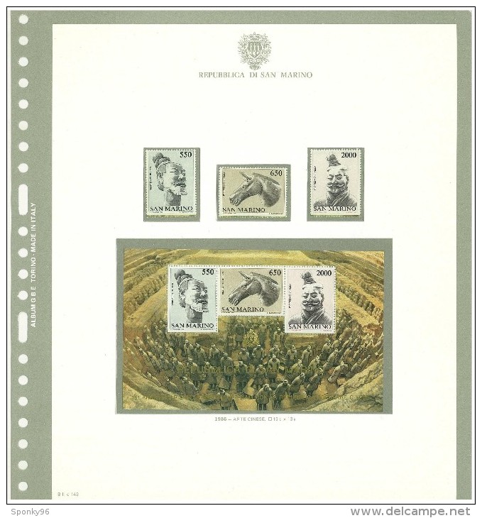 SAN MARINO - COLLEZIONE COMPLETA - MNH** DAL 1981 AL 1997 + SERVIZI E FOGLIETTI COME DA FOTOGRAFIE