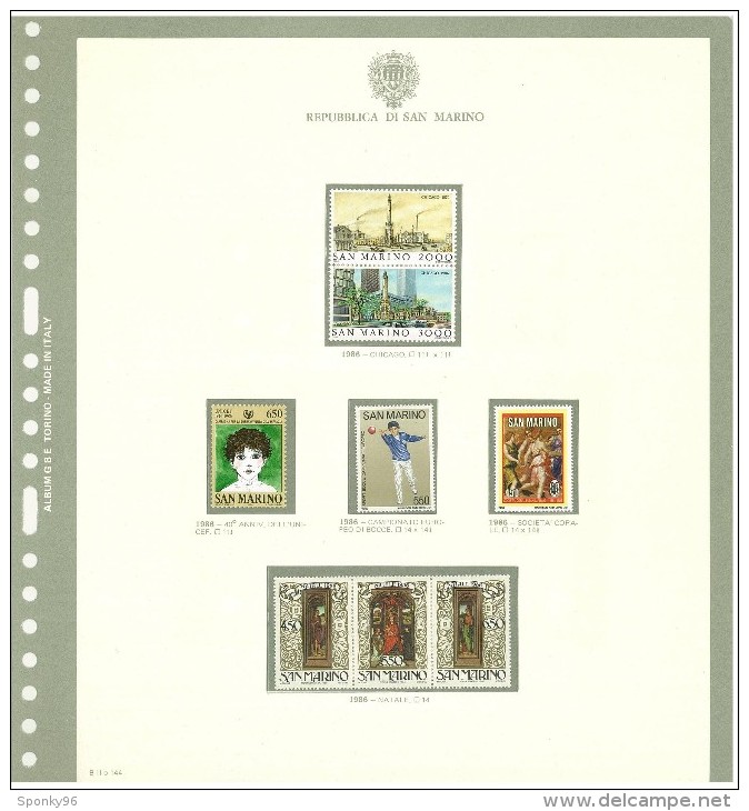 SAN MARINO - COLLEZIONE COMPLETA - MNH** DAL 1981 AL 1997 + SERVIZI E FOGLIETTI COME DA FOTOGRAFIE