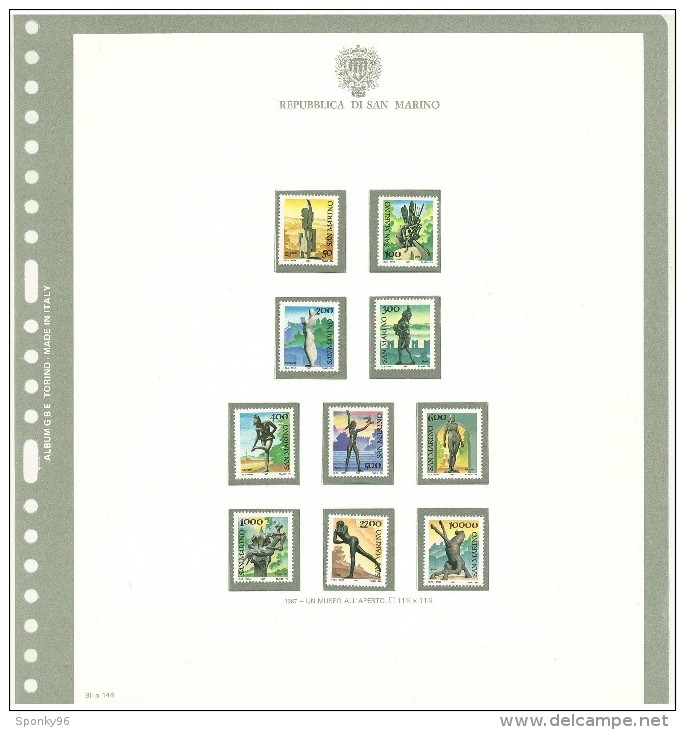 SAN MARINO - COLLEZIONE COMPLETA - MNH** DAL 1981 AL 1997 + SERVIZI E FOGLIETTI COME DA FOTOGRAFIE