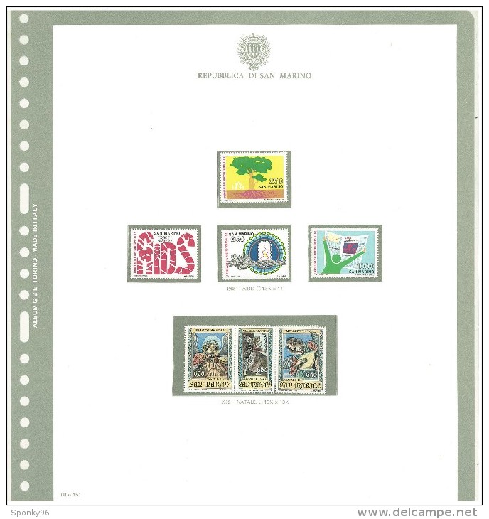 SAN MARINO - COLLEZIONE COMPLETA - MNH** DAL 1981 AL 1997 + SERVIZI E FOGLIETTI COME DA FOTOGRAFIE