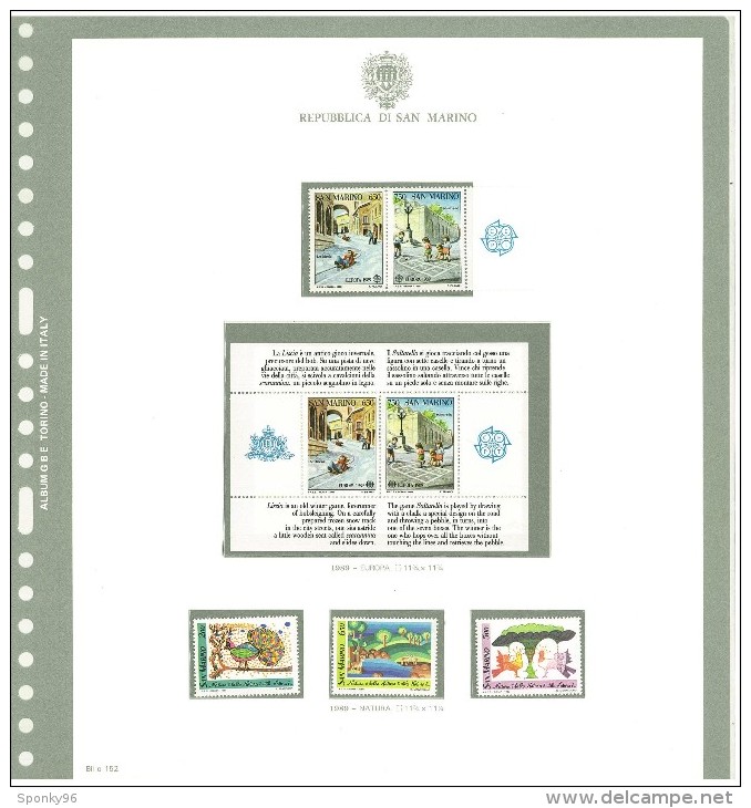 SAN MARINO - COLLEZIONE COMPLETA - MNH** DAL 1981 AL 1997 + SERVIZI E FOGLIETTI COME DA FOTOGRAFIE