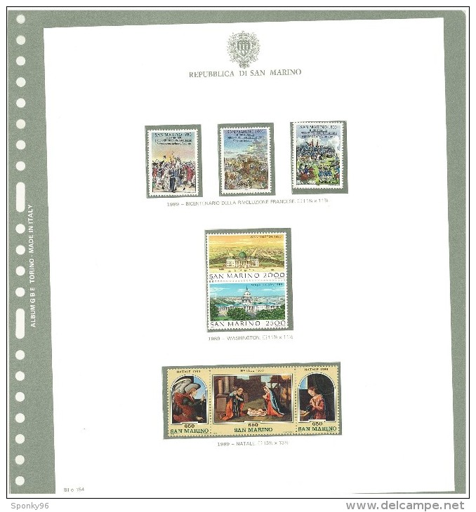 SAN MARINO - COLLEZIONE COMPLETA - MNH** DAL 1981 AL 1997 + SERVIZI E FOGLIETTI COME DA FOTOGRAFIE