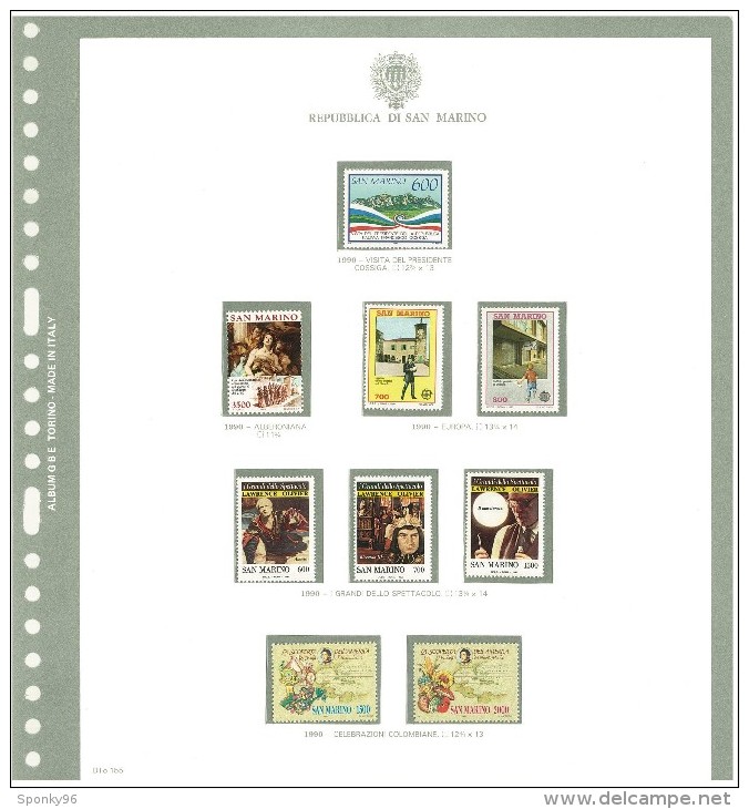 SAN MARINO - COLLEZIONE COMPLETA - MNH** DAL 1981 AL 1997 + SERVIZI E FOGLIETTI COME DA FOTOGRAFIE