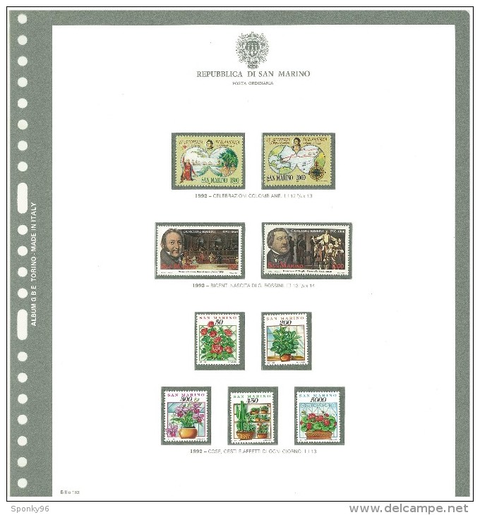 SAN MARINO - COLLEZIONE COMPLETA - MNH** DAL 1981 AL 1997 + SERVIZI E FOGLIETTI COME DA FOTOGRAFIE