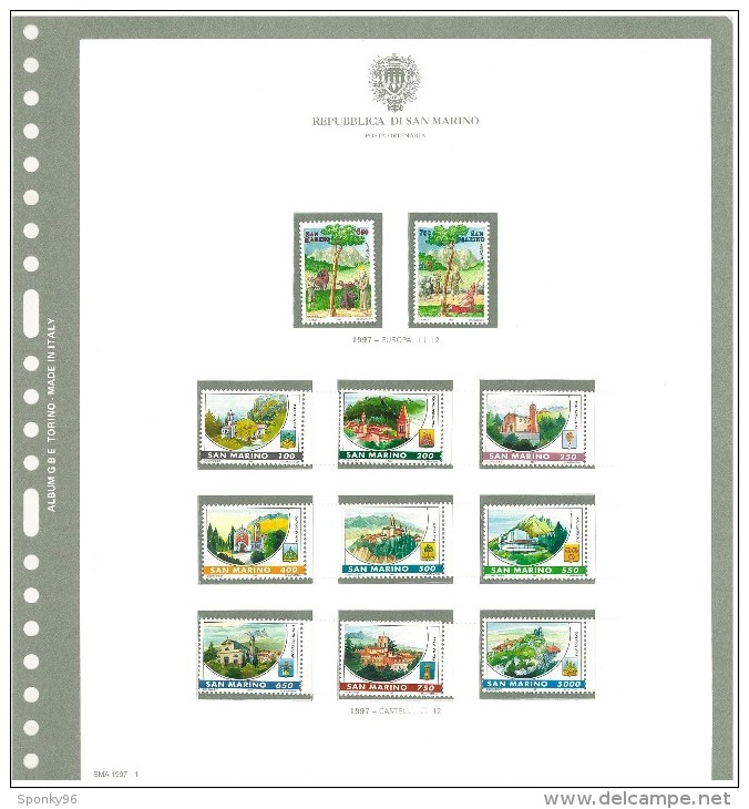 SAN MARINO - COLLEZIONE COMPLETA - MNH** DAL 1981 AL 1997 + SERVIZI E FOGLIETTI COME DA FOTOGRAFIE