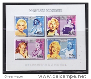 Congo 2006 Marylin Monroe M/s IMPERFORATED ** Mnh (26883) - Neufs