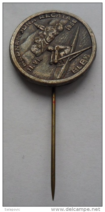 INTERNATIONAL ROWING REGATTA - Bled 1950. FISA Slovenia  PINS BADGES  P - Aviron